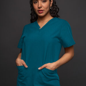 Women Caribbean Blue V-necks