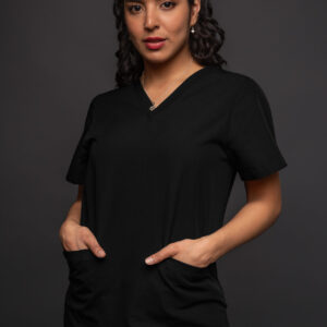 Women Black V-necks